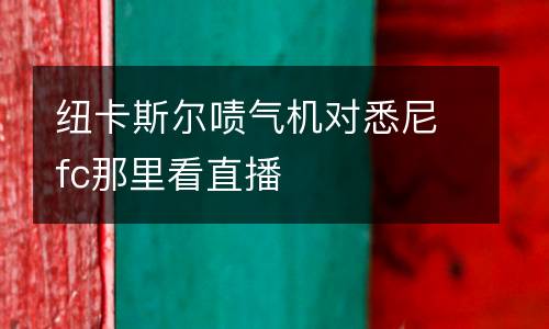 紐卡斯爾嘖氣機對悉尼fc那里看直播